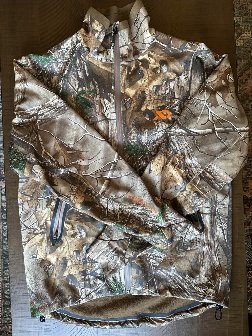 First Lite Realtree Camo Quarter-Zip softshell size S